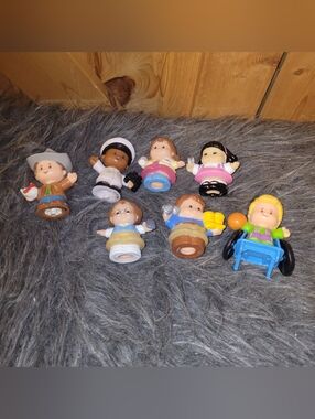 Fisher Price Little People Figures Lot of 7 Inclusive Diverse Character Toy Set